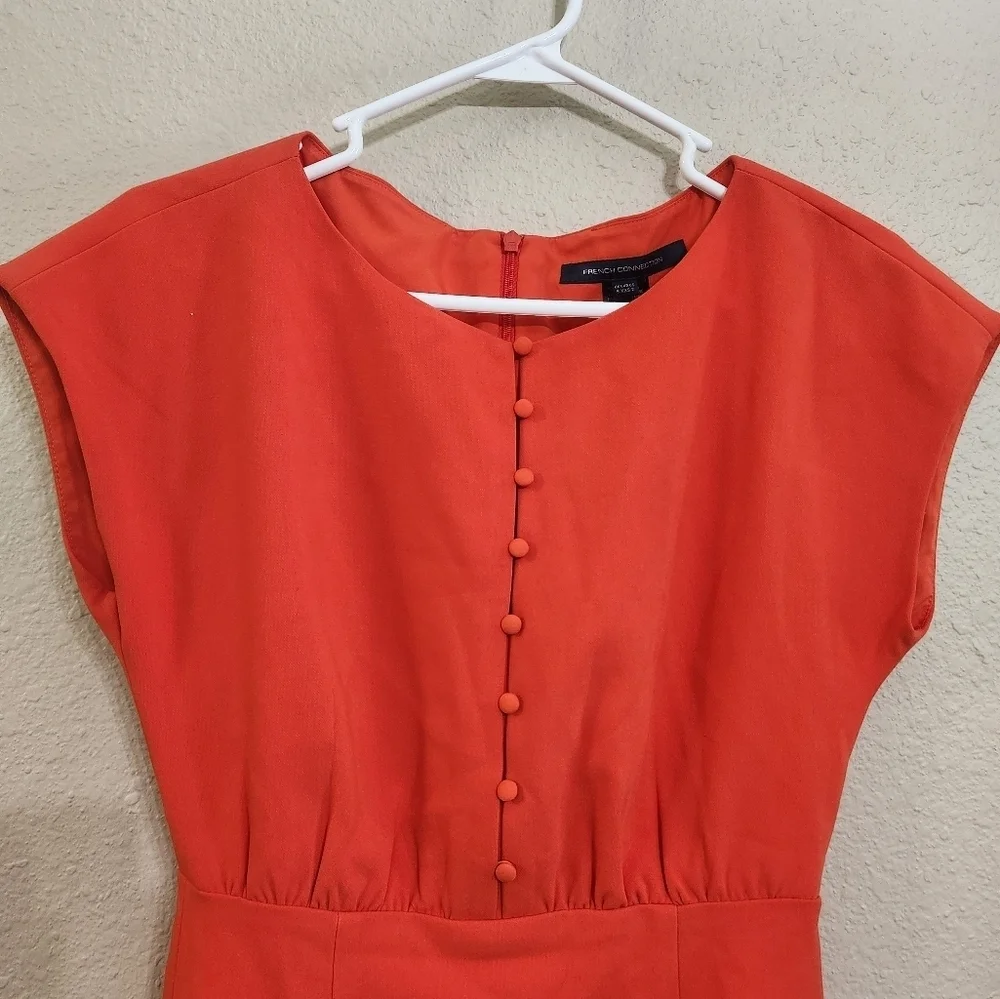 French Connection Boh Whisper Short Sleeve Dress size 2 - Picture 3 of 5